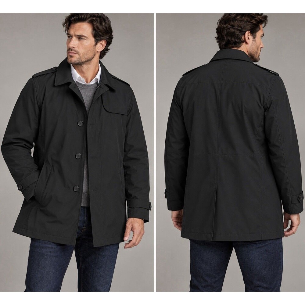 Porsche Design Driver’s Selection Men’s Jacket US L Black Stretch Car Coat
